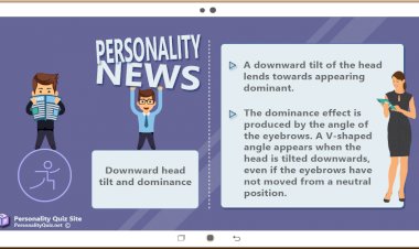 Faces appear more dominant when the head is tilted down